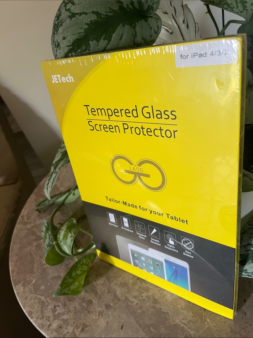 JETech Ipad 4/3/2 Tempered Glass Screen Protector